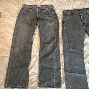 Levi’s 501 gray jeans size 30x30 2 pairs for one buy!